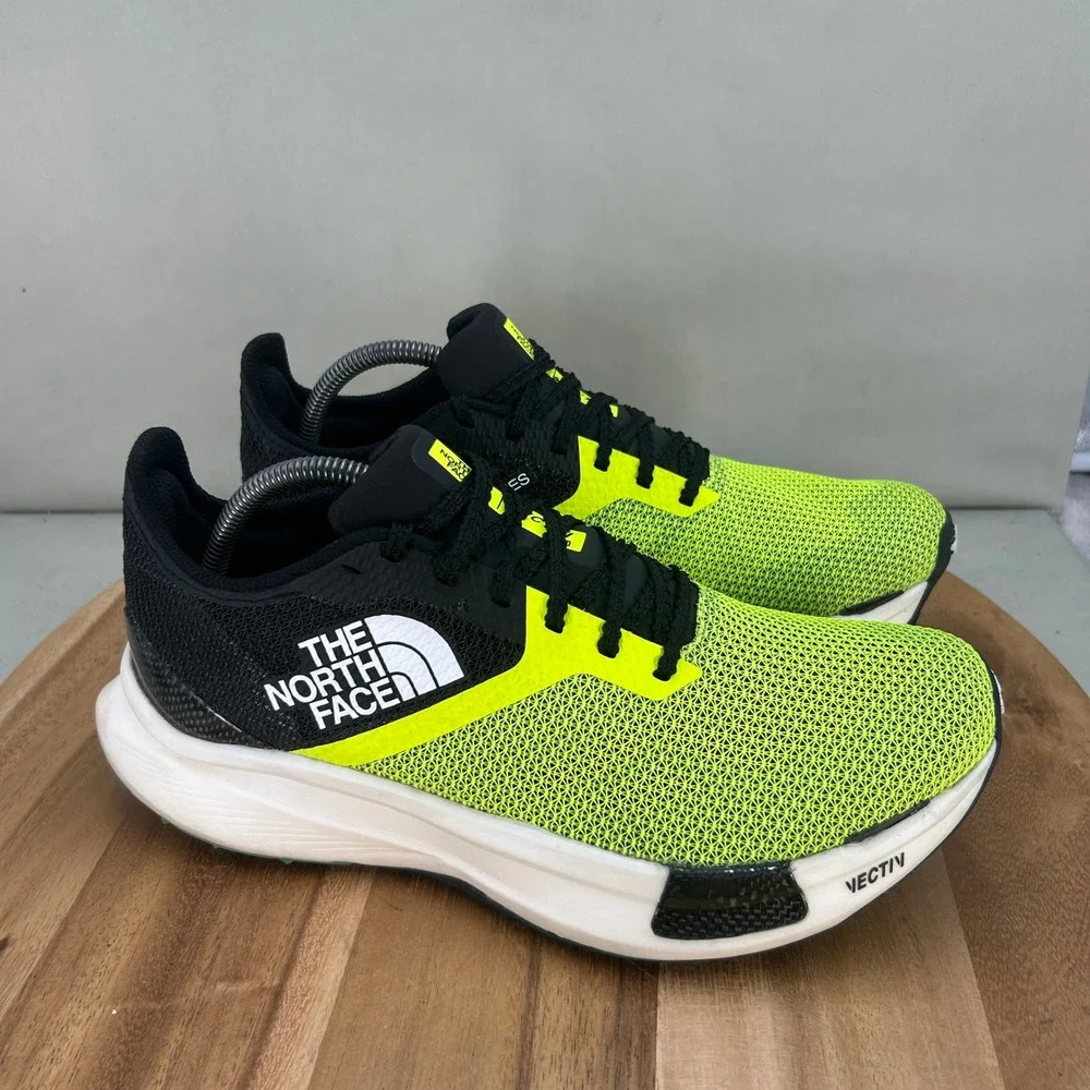 The North Face Vectiv Eminus Mens Trail Running Shoes Black Yellow Size 10